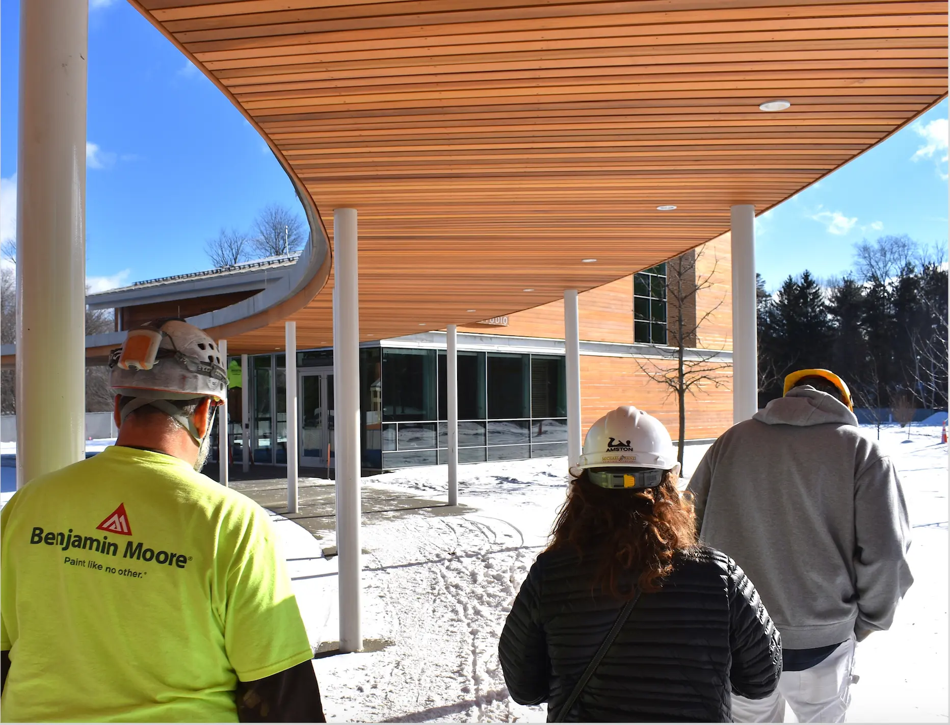 Michael Renzi Painting crew on site at a Berkshire project